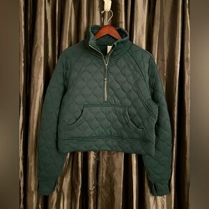 Lululemon scuba oversized Quilted half zipped pullover size XS